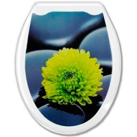 Сиденье для унитаза 'ОКЕАН' ФОТОПРИНТ Цветок