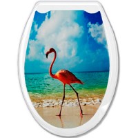 Сиденье для унитаза 'ОКЕАН' ФОТОПРИНТ Фламинго