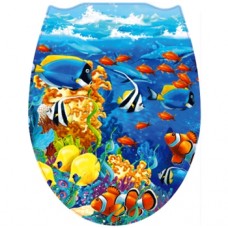 Сиденье для унитаза 'МОРСКОЕ ДНО' фотопринт