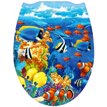 Сиденье для унитаза 'МОРСКОЕ ДНО' фотопринт