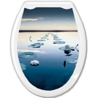 Сиденье для унитаза 'ОКЕАН' ФОТОПРИНТ Кувшинки