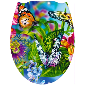 Сиденье для унитаза 'БАБОЧКИ' фотопринт