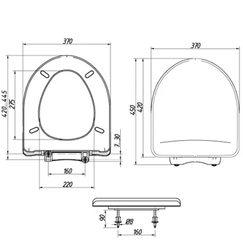 Сиденье для унитаза ОРИО КВ1-1, картинка 2