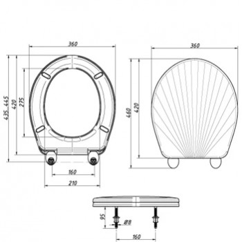 Сиденье для унитаза ОРИО К03-1, картинка 2