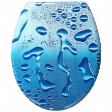 Сиденье для унитаза 'Капли воды на стекле-2' ST MDF067