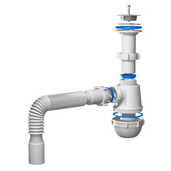 Сифон АНИ ГРОТ A0505 1-1/2' х 40 мм