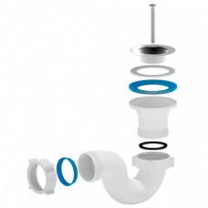 Сифон для поддона АНИ Е110 1-1/2' х 40 мм