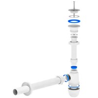 Сифон АНИ C2004 1-1/4' с прямой трубой 40 мм