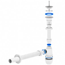 Сифон АНИ C2004 1-1/4' с прямой трубой 40 мм