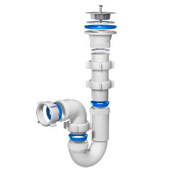 Сифон АНИ D0100 1-1/2' х 40 мм