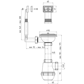 Сифон АНИ ГРОТ A0145 3-1/2' х 40 мм, картинка 2