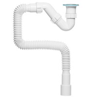 Сифон для поддона ИНКОПЛАСТ BT80145 1-1/2'х40 мм с гофрированной трубой 40х40/50 мм (1450 мм)