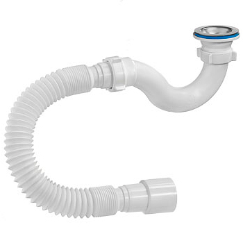 Сифон для поддона ОРИО А-42589 1-1/2' х 40 мм с гибкой трубой 40х40/50 мм