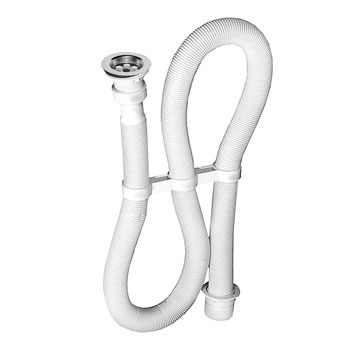 Гофросифон ОРИО АС-3011 1-1/2'х40 мм (переходник на 50 мм)