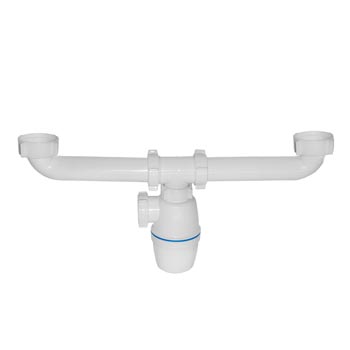 Сифон двойной ОРИО А-40090 1-1/2' х 40 мм