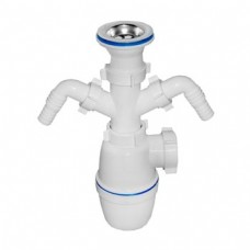 Сифон с двумя отводами ОРИО А-4006 1-1/2' х 40 мм