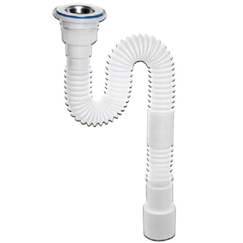 Гофросифон VIRPlast 'МИНИ Элит' 1-1/2'х40/50 мм (решетка 70 мм) 1200 мм