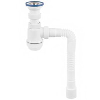 Гофросифон VIRPlast 'МИНИ Элит' 1-1/2'х40/50 мм (решетка 63 мм) 800 мм