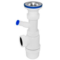 Сифон с отводом VIRPlast 'ЭЛИТ' 30980614 1-1/2' x 40 мм с отводом
