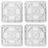 Подставка антивибрационная (набор 4 шт.) квадратная прозрачная