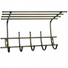 Вешалка с полкой пять крючков 'БРОНЗА'