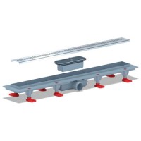 Трап сливной линейный АНИ TL1265G решётка 'Риф' L=650