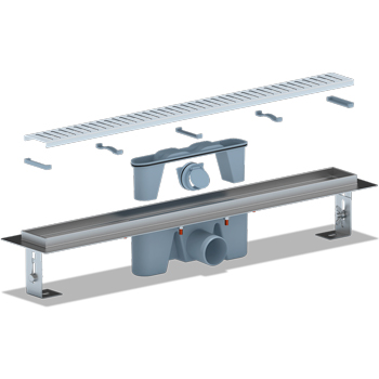 Трап сливной линейный АНИ ТLZ2465M 'Бимс' решетка 65х650 'комбинированный затвор', картинка 2