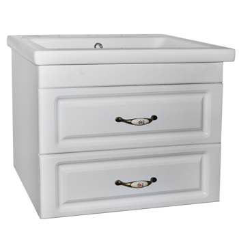 Тумба 'НАТАЛИЯ 60' навесная под умывальник 'COMO-60' цвет белый