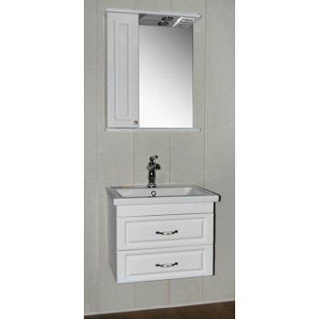 Тумба 'НАТАЛИЯ 60' навесная под умывальник 'COMO-60' цвет белый, картинка 2