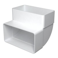 Колено вертикальное '511КВП' 55х110 мм угол 90 град.