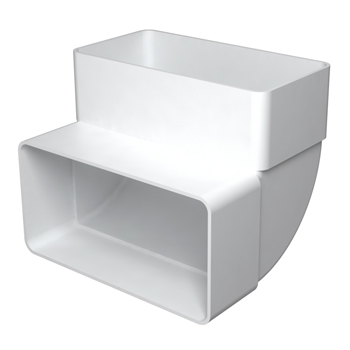 Колено вертикальное '511КВП' 55х110 мм угол 90 град.