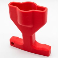 Ключ - ручка для шаровых кранов типа 'Бабочка', 1/2', 3/4' (красный) ВЕР