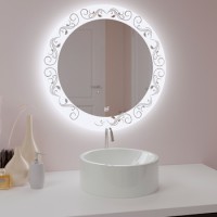 Зеркало МИЛАНИЯ 'ТИШИНА' с LED подсветкой (700х700 мм)