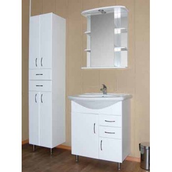 Шкаф зеркальный в ванную комнату 'МАГНОЛИЯ 60/2' правое с подсветкой, картинка 2