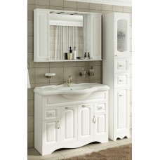 Шкаф зеркальный в ванную комнату 'НАТАЛИЯ 105' с подсветкой