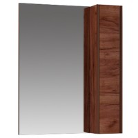 Шкаф зеркальный в ванную комнату 'КАНАДА 60' Дуб крафт табачный