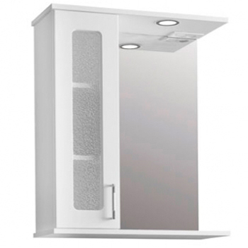 Шкаф зеркальный в ванную комнату 'ИДЕАЛ 60' левый с подсветкой