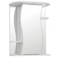 Шкаф зеркальный в ванную комнату 'ЛИЛИЯ 65' правое с подсветкой