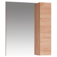 Шкаф зеркальный в ванную комнату 'СТАР 60' Дуб крафт золотой