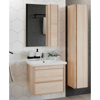 Шкаф зеркальный в ванную комнату 'КАНАДА 60' Дуб сонома, картинка 2