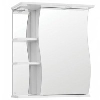 Шкаф зеркальный в ванную комнату 'ВОЛНА 60' правый с подсветкой