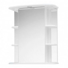 Шкаф зеркальный в ванную комнату 'КРИСТАЛЛ 65' правый с подсветкой